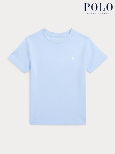 Polo Ralph Lauren Light Blue Boys Jersey Crewneck T-Shirt (F28463) | £45