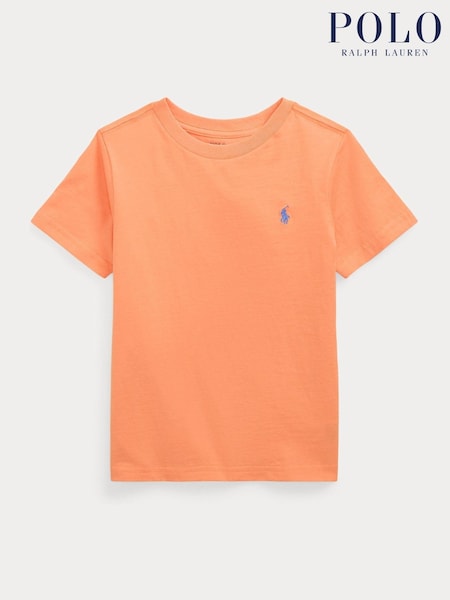 Polo Ralph Lauren Orange Boys Jersey Crew-Neck T-Shirt (F28481) | £42 - £45