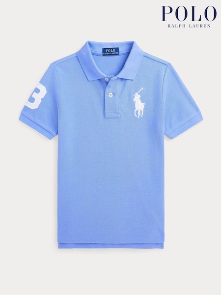 Polo Ralph Lauren Light Blue Boys Big Pony Varsity Polo Shirt (F28503) | £75