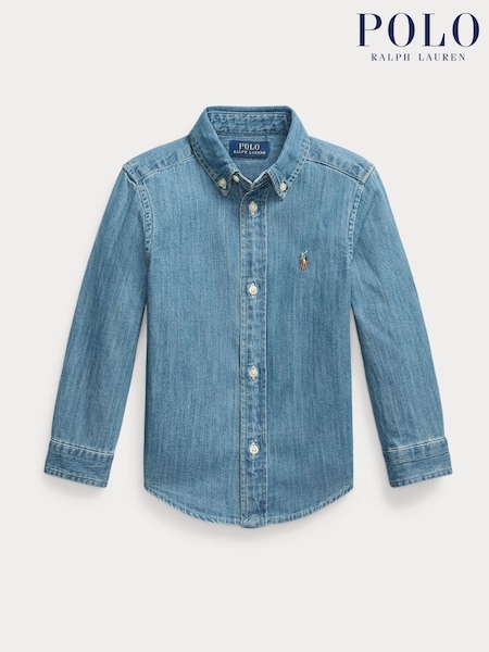 Polo Ralph Lauren Blue Boys Denim Shirt (F28516) | £75 - £79