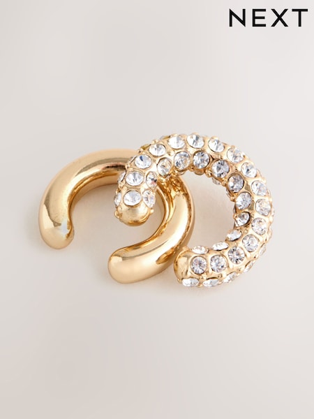 Gold Tone Sparkle Detail Ear Cuff (F28545) | £10