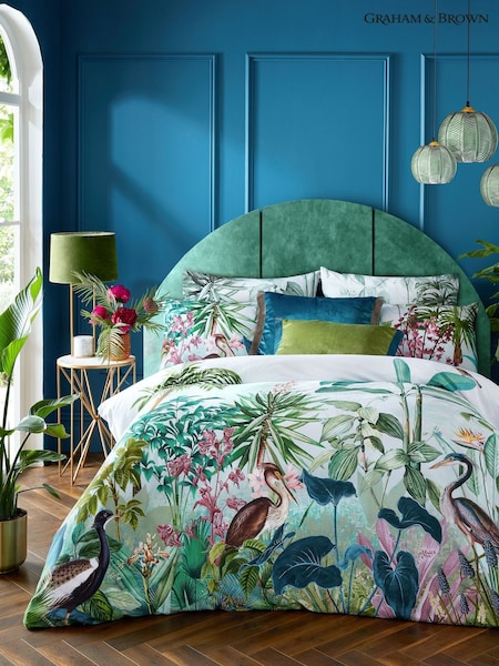 Graham & Brown Jewel Glasshouse Duvet Cover and Pillowcase Set (F28670) | £90 - £110