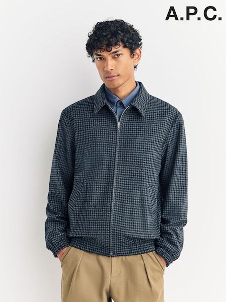 A.P.C. Grey Blouson Gilbert Jacket (F28884) | £450