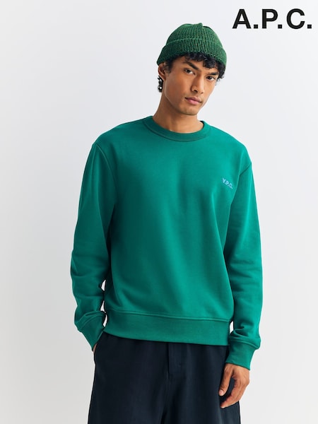 A.P.C. Green Boxy Petit VPC Sweatshirt (F28893) | £215