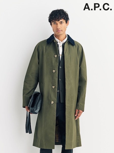 A.P.C. Green Mac Gaspard Jacket (F28899) | £495