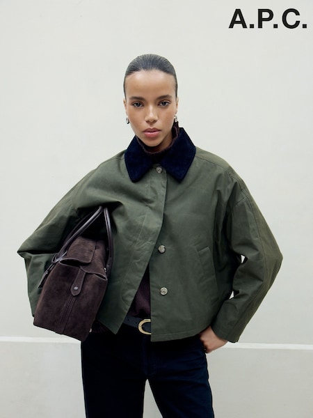 A.P.C. Green Becca Jacket (F28915) | £360