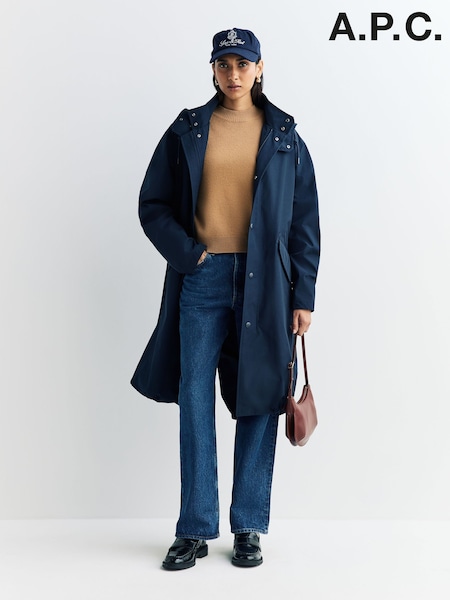 A.P.C. Blue Antonin Parka Jacket (F28916) | £496