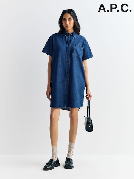 A.P.C. Blue Ary Robe (F28924) | £248