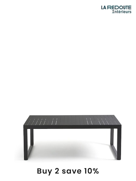 La Redoute Intérieurs Black Zory Aluminium Extendable 10 Seater Garden Table (F28936) | £900