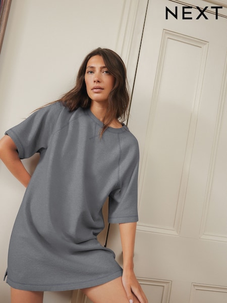 Grey Cosy Waffle Nightie (F28938) | £25