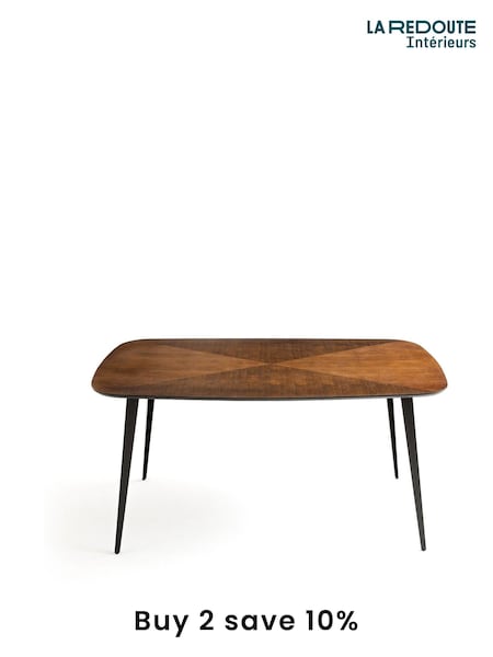 La Redoute Intérieurs Walnut Watford Vintage-Style 6 Seater Dining Table (F28942) | £410