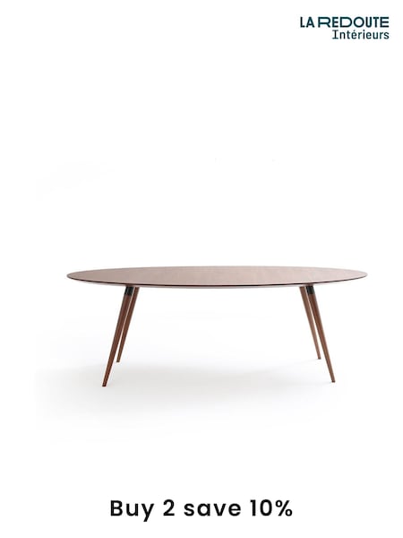 La Redoute Intérieurs Walnut Watford Walnut Elliptical 6-8 Seater Dining Table (F28951) | £660