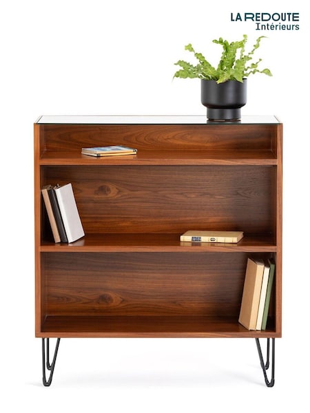 La Redoute Intérieurs Walnut Watford Vintage Console Table with Shelving (F28961) | £360