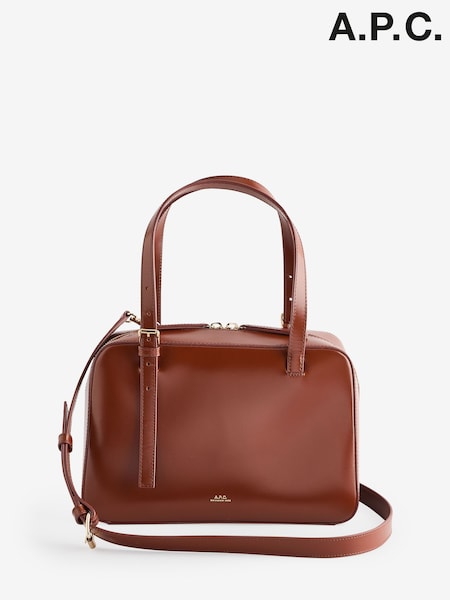A.P.C. Brown Sac Virginie Box Bag (F29002) | £450
