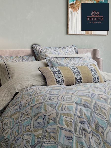 Bedeck of Belfast Soft Teal Green Rayanne Cushion (F29272) | £45
