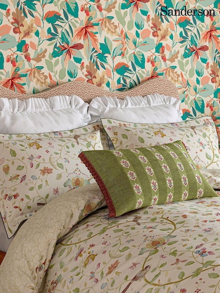 Sanderson Olive Mulberry Arils Garden Cushion (F29358) | £50