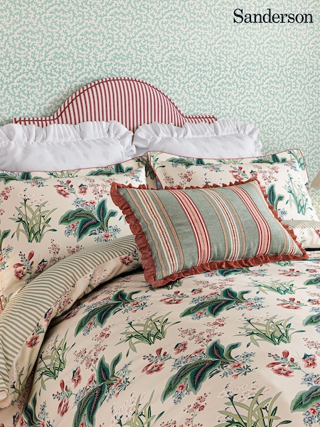 Sanderson Blush Jade Enys Garden Cushion (F29364) | £50
