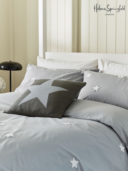 Helena Springfield Grey Star Cushion (F29378) | £30
