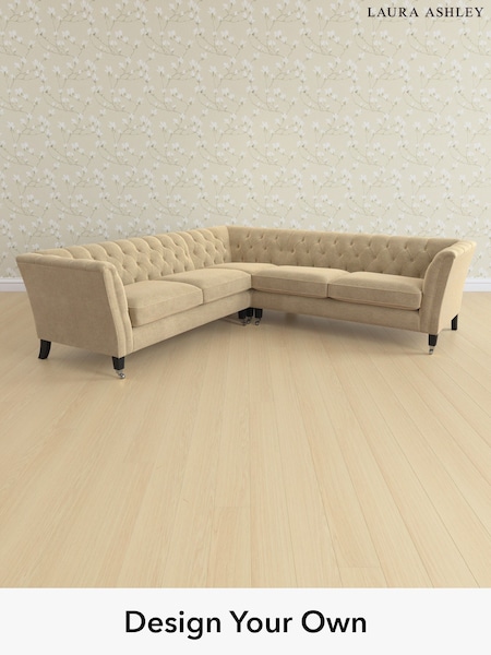 Peyton/Sable Natural Chatsworth Button Back By Laura Ashley (F29424) | £2,850