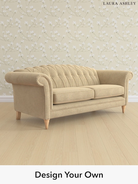 Peyton/Sable Natural Gloucester Button Back By Laura Ashley (F29431) | £1,450