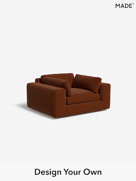 Soft Touch Boucle/Rust Orange Alec By Made (F29593) | £950
