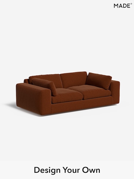 Soft Touch Boucle/Rust Orange Alec By Made (F29593) | £1,325
