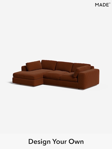 Soft Touch Boucle/Rust Orange Alec By Made (F29593) | £1,999