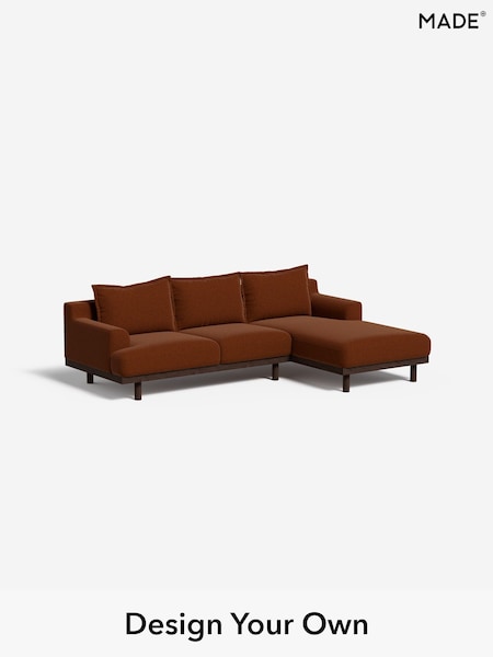 Soft Touch Boucle/Rust Orange Turin By Made (F29601) | £1,999