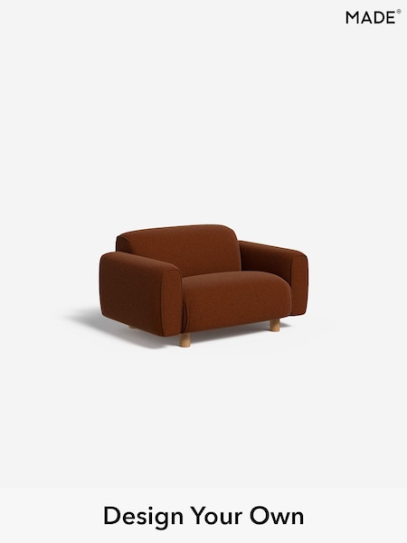 Soft Touch Boucle/Rust Orange Diego By Made (F29603) | £750