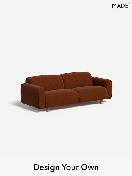 Soft Touch Boucle/Rust Orange Diego By Made (F29603) | £975