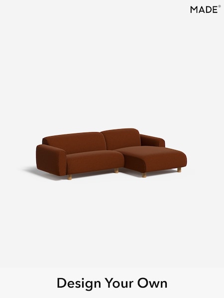 Soft Touch Boucle/Rust Orange Diego By Made (F29603) | £1,499