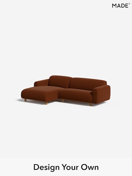 Soft Touch Boucle/Rust Orange Diego By Made (F29603) | £1,499