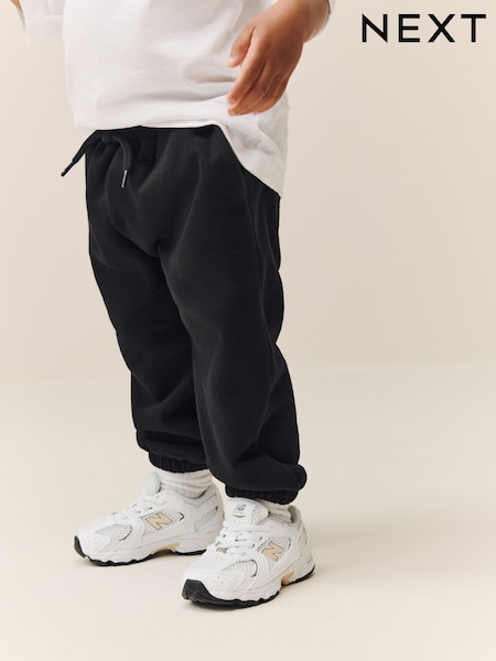 Black Regular Fit Soft Touch Jersey Joggers (3mths-7yrs) (F29610) | £8 - £10
