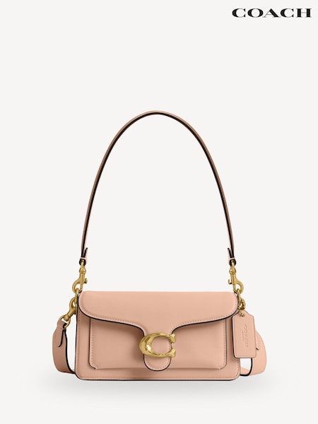 COACH Cream Polished Pebble Leather Tabby Shoulder Bag 20 Refresh (F29770) | £375