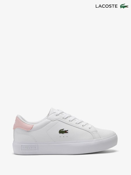 Lacoste Powercourt White Trainers (F29877) | £55