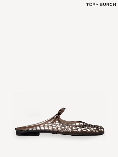 Tory Burch Brown Mellow Mary Jane Jelly Sandals (F29905) | £215