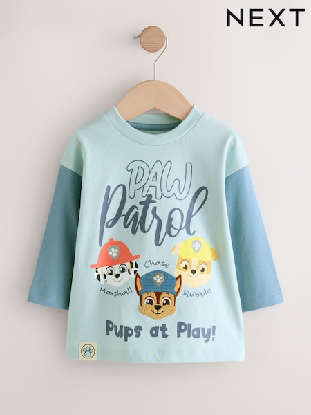 Light Blue Paw Patrol Long Sleeve T-Shirt (3mths-8yrs) (F29909) | £11 - £13