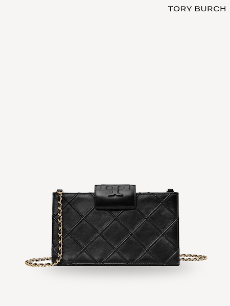 Tory Burch Black Fleming Mini Chain Wallet (F29937) | £410