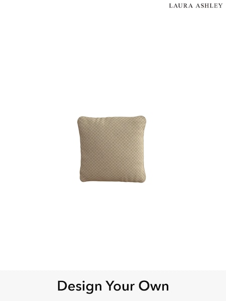 Chequers/Hazelnut Natural Upholstery Cushions By Laura Ashley (F30187) | £45
