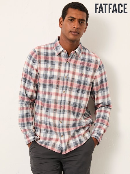 FatFace Esher Pink Long Sleeve Check Shirt (F30449) | £49.50