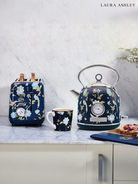 Laura Ashley Navy 1.7L Dome Kettle (F30486) | £90