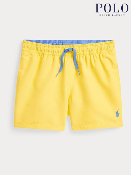 Polo Ralph Lauren Yellow Boys Traveller Logo Swim Shorts (F30817) | £59