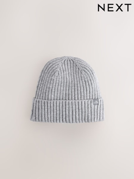 Grey Knitted Beanie Hat (1-16yrs) (F30953) | £5 - £6