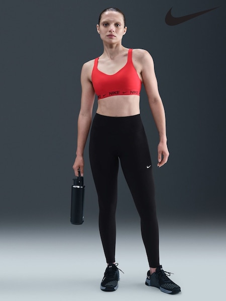 Nike Black One Seamless Front High Waisted Full Length Leggings (F30964) | £45