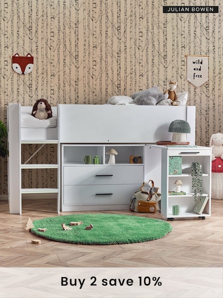Julian Bowen White Otis Kids Midsleeper Bed (F30990) | £495