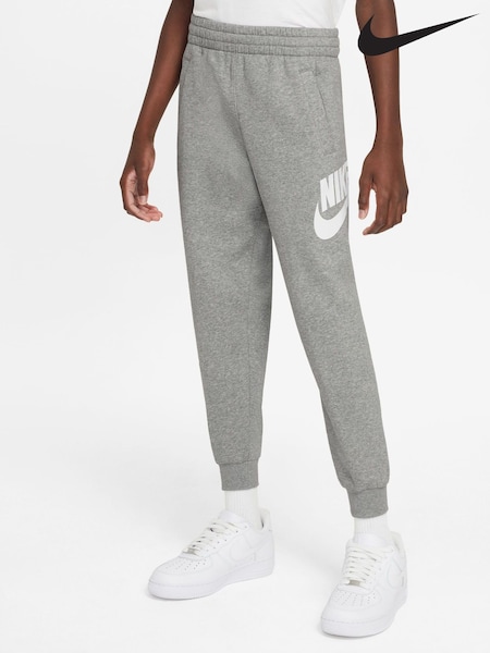 Nike Dark Grey Heather Club Fleece Logo Joggers (F31194) | £33