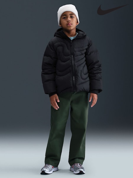 Nike Black Swoosh Quilted Jacket (F31196) | £165