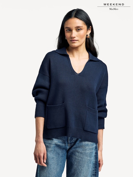 Weekend MaxMara Blue Saloon Relaxed Shirt (F31277) | £0