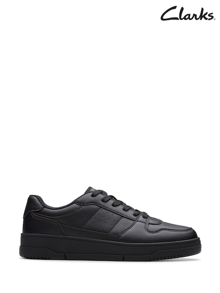 Clarks Black Older Boys Canyon Way Trainers (F31332) | £38