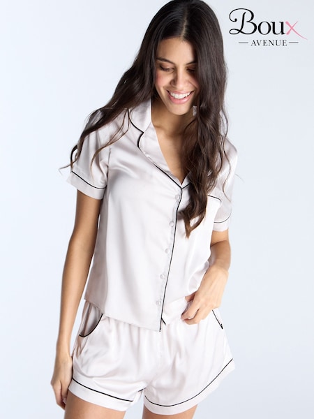 Boux Avenue Luxe Satin Short Pyjamas Set (F31397) | £42